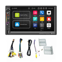 Autoradio Universal Linux 2 Din de 7 Pulgadas, Radio de Coche con Vídeo Estéreo, Carplay, Navegación GPS para Auto, Pantalla Táctil IPS