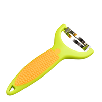 RVS maispeller met maïsvormig handvat en antislip grip voor het schillen van groenten & fruit in de keuken