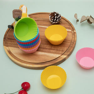 Moule à gâteau circulaire en silicone résistant aux hautes températures, petit moule à pudding, moule à gelée, moule de cuisson pour friteuse à air, moule de pâtisserie pour la cuisine - Product Image 2