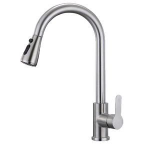 <span class=keywords><strong>Grifo</strong></span> Extraíble Moderno de Acero Inoxidable para Cocina, <span class=keywords><strong>Grifo</strong></span> Frío y Caliente a Prueba de Salpicaduras, con Núcleo de Válvula de Cerámica para <span class=keywords><strong>Lavabo</strong></span> - Product Image 1