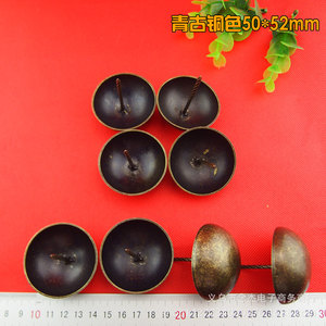 Clous de canapé style antique 50 mm en bronze cuivre, clous décoratifs pour portes, tacks de canapé à tête large, clous de porte en bois - Product Image 3