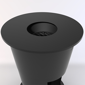 Brasero de Jardín con Estructura KD y Etiqueta Personalizada, Parrilla de Acero al Carbono <span class=keywords><strong>para</strong></span> <span class=keywords><strong>Barbacoa</strong></span> con Almacenamiento de Leña - Product Image 5