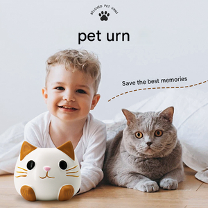 Kotak Keramik Penyimpanan Abu Jenazah Hewan Peliharaan Kucing Anjing, Urne Funeraire Pour Chien Chat - Product Image 3
