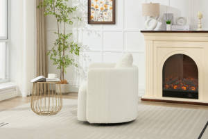 Sedia di accento di velluto bianco moderno <span class=keywords><strong>per</strong></span> l'home Office da pranzo ristorante soggiorno sale d'<span class=keywords><strong>attesa</strong></span> comoda poltrona <span class=keywords><strong>per</strong></span> il tempo libero - Product Image 4