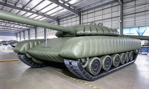 Cible de Tir Gonflable Étanche <span class=keywords><strong>T72</strong></span> – Maquette de Char Gonflable Tactique pour Camouflage sur le Terrain - Product Image 3