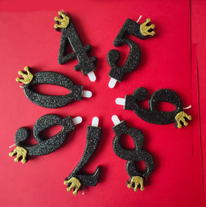 Ingrosso Glitter da forno corona nera novità fantasiosa torta di compleanno decorazioni di Capodanno <span class=keywords><strong>2026</strong></span> Velas De Bautizo - Product Image 6