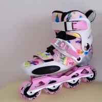 Patins à roulettes et à glissières plats en fibre de carbone ROSELLE pour enfants, modèle YJ-01, pour l'entraînement sur glace des bébés, sports de plein air, durables, 4 roues