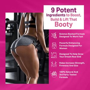 Booty Gainer Pro Series 60 Capsules Dietary Supplement For Women Helps Grow Glutes Assists Rounder Shape Lift Firm - Product Image 2