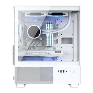 JNP Factory Mid-Tower Desktop Gaming PC Type-C HD Audio Computer <span class=keywords><strong>Power</strong></span> Supply Case con sistema de refrigeración por agua en stock - Product Image 3