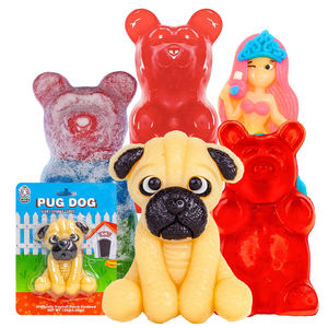 Fábrica de Bala de Goma Gigante Popular do TikTok Atacado Etiqueta Personalizada Animal de Desenho Animado Hambúrguer Cachorro-Quente Fruta Bala de Goma Grande Extragrande - Product Image 3