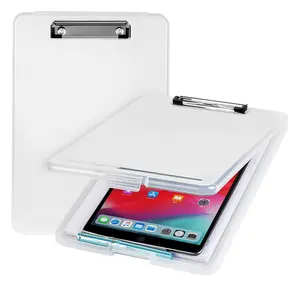 2022 Durable A4 Plastic Letter Size With Clear Foldable Storage Clipboard For Teacher Students Sales Jobsite Office