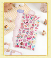 Autocollants en forme d'ours de dessin animé 3D, autocollants pour scrapbooking et décoration Guka, vente en gros directe d'usine