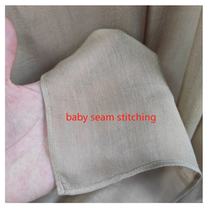 ผ้าคลุมไหล่ฮิญาบสีทึบผ้าโพกหัวสำหรับผู้หญิงผ้าพันคอเข้าคู่สไตล์พื้นเมืองระบายอากาศได้ดีปรับแต่งได้ทุกฤดูกาล - Product Image 4