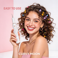 CURVY MOON Nettoyeur dentaire électrique portable pour soins bucco-dentaires, blanchiment des dents, élimination de la plaque dentaire, détartreur ultrasonique