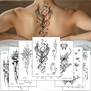 Autocollants de <span class=keywords><strong>tatouage</strong></span> de <span class=keywords><strong>bras</strong></span> pour hommes chauds tatouages temporaires réalistes d'avant-<span class=keywords><strong>bras</strong></span> imperméables semi-permanents - Product Image 6