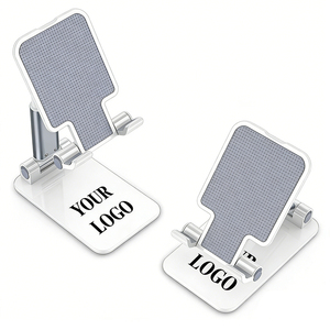 Wholesale Promotional Business Gift Desktop Cell Phone Stand Holder Custom Logo Portable Phone Stand for Video Photo Shooting