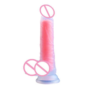 Godemiché en Silicone <span class=keywords><strong>Transparent</strong></span> pour femme, nouveau modéle de <span class=keywords><strong>gros</strong></span>, pénis réaliste, liquide, couleur arc-en-ciel, vente en <span class=keywords><strong>gros</strong></span>, 2021 - Product Image 3