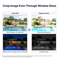 Kamera Jendela Pintar SONOFF CAM-S3W CAM GlassView 2K 2.4G/5GHz Wi-Fi dengan Visi Malam Berwarna, Deteksi Gerakan & Manusia, Keamanan Rumah