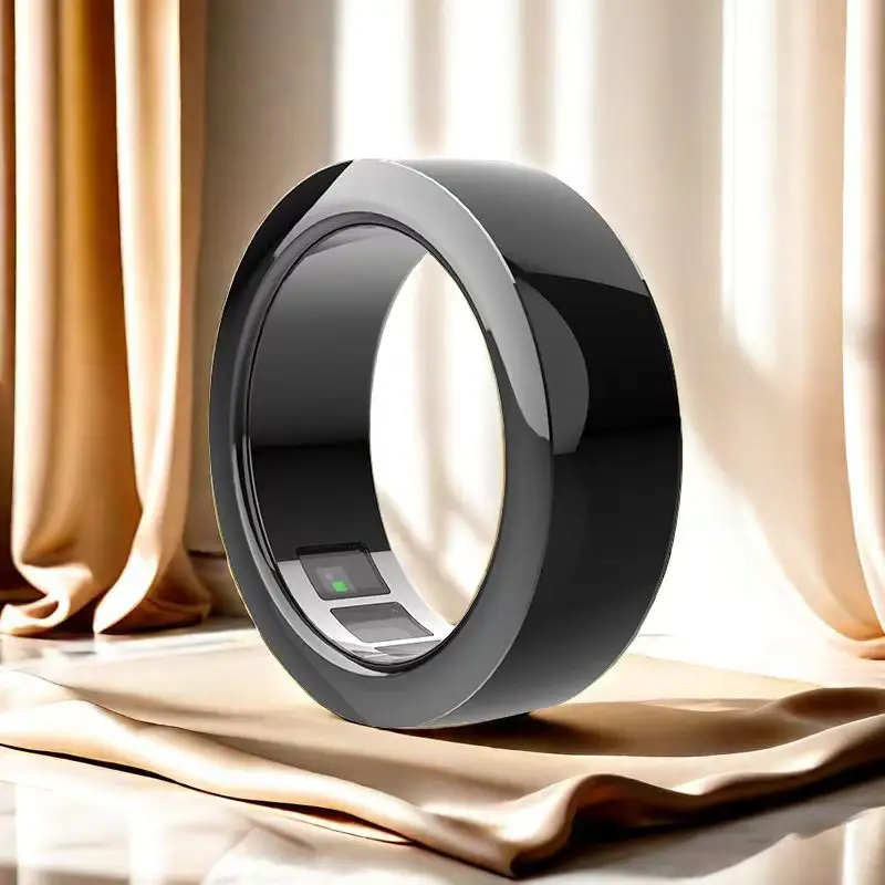 Technologische Uitvinding Slimme Ring Bloed Zuurstof Tracking Roestvrijstalen Behuizing Android Operatie Magnetische Opladen Gezondheid Ring