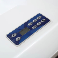 Baignoire autoportante intelligente en acrylique grand format avec fonction massage et chauffage, bain à remous pour deux personnes