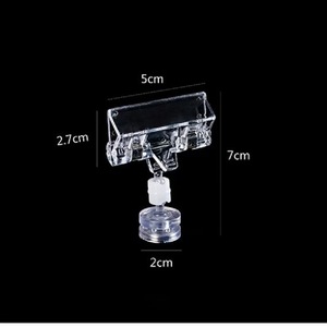 Soporte de exhibición de acrílico para letreros, tarjetas de precios, nombres, etiquetas, y presentación en mostrador - Product Image 4