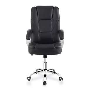 Chaise de bureau ergonomique de direction en cuir PU, dossier haut, pivotante et confortable, vente d'usine 2026 - Product Image 1