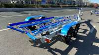 Remorque de bateau en aluminium à essieux tandem de haute qualité de 8.2m avec capacité de chargement de 2835kgs remorque de bateau en aluminium