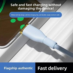 100W <b>USB</b>-C to <b>USB</b>-C Silicone Fast Charging Cable, Pure Copper Wire for iPhone 15, Honor & Type-C Devices - Product Image 4