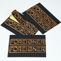 Autocollants personnalisés d'usine 3d en relief feuille d'or Logo Design bijoux cadeau emballage boîte sceau autocollants étiquettes