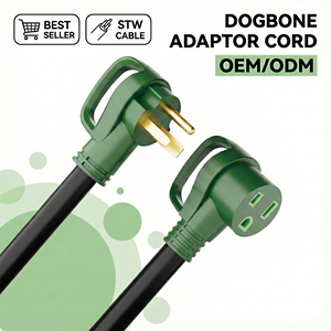 Cable de Extensión para Soldadura Linsheng, 50 Pies, 8 AWG, 3 Conductores, 250 V, NEMA 6-50P a 6-50R, Gran Venta - Product Image 1