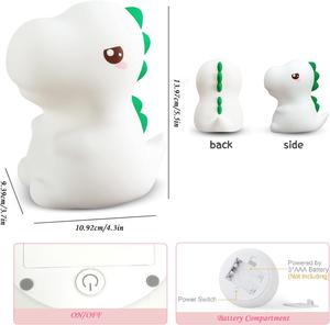 Cadeau de rentrée scolaire : Nouvelle lampe de nuit LED USB Hartlong à intensité variable, lampe en silicone créative de type interrupteur, lumières pour enfants originales - Product Image 6