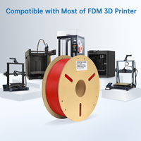 Filament PLA rouge en gros, longueur 330 m, 1 kg, couleur rouge, OEM ODM, filament d'impression 3D, 1,75 mm PLA+ filament d'imprimante 3D