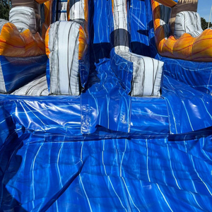 Lớn ngoài trời <span class=keywords><strong>Dual</strong></span> <span class=keywords><strong>Lane</strong></span> Quái Vật sóng <span class=keywords><strong>Inflatable</strong></span> trượt nước cho trẻ em người lớn thương mại Nhà bị trả lại bouncy lâu đài trượt nước - Product Image 4