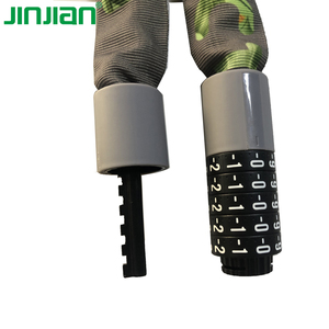 Jinjian - Cadenas à chaîne en acier trempé antivol à combinaison à 5 chiffres avec couvercle en PP sans clé <span class=keywords><strong>pour</strong></span> vélo, moto, vélo électrique, <span class=keywords><strong>porte</strong></span> coulissante - Product Image 4