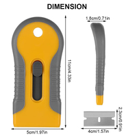 Gratte-culotte en verre et céramique, outils de nettoyage de carrelage, grattoir étiquettes autocollantes, décalcomanie, peinture, racloir, lame de rasoir, outils