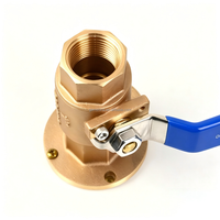Meistverkauftes Messing-Kupfer Marine-Hardware Bronze-Legierung PN25 Industrieventil Schwimmkugelventil mit Gewindeanschlüssen Vollbohr-Kugelventil