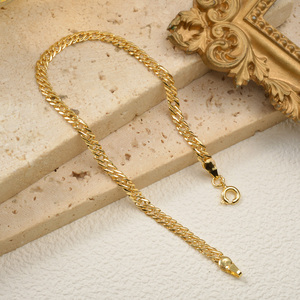 SY-H433 Zeadear - Pulsera de Cadena Chapada en Oro de 18k de 4 mm, Diseño Simple, Nueva Llegada, para Chicas - Product Image 4