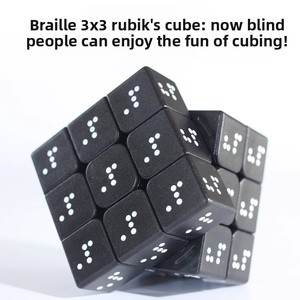 Cubo <span class=keywords><strong>3D</strong></span> con Relieve de Braille XR, Mini Cubo 3x3, <span class=keywords><strong>un</strong></span> Rompecabezas Personalizado con Diseño en Relieve, Rompecabezas Educativo para Adolescentes y Adultos - Product Image 3