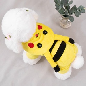 Vente chaude, design créatif, vêtements d'hiver chauds pour chat et chien, tenue de transformation <span class=keywords><strong>Pikachu</strong></span>, vêtements pour chien pour l'automne et l'hiver - Product Image 5