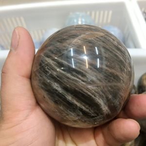 Bolas de cristal de Reiki mágico, Bola de esfera de cuarzo de cristal de roca negra Natural, gran oferta - Product Image 2