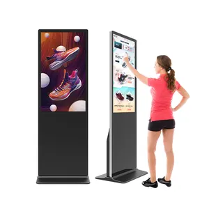 Напольная стойка для помещений 43 "smart lcd рекламный цифровой видеодисплей, Автономная цифровая вывеска