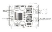 TPA3118 Mono Dijital Amplifikatör Kartı PBTL Modülü 60W Ses Hoparlörü D Sınıfı Ses Amplifikatör Devresi