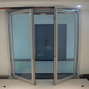 Outus, diseño moderno, puerta abatible doble de aluminio, puertas de entrada de patio comercial para tiendas minoristas y <span class=keywords><strong>restaurantes</strong></span> - Product Image 3