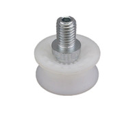 Rouleau de suspension de porte d'ascenseur industriel Ferma* D33*15*M10 33*15mm Filetage M10 Matériau PA Pièces de rechange pour poulie de porte de palier/cabine