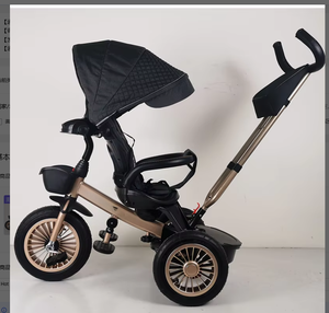 Triciclo para Bebés 4 en 1 en Oferta, Cochecito con Certificación CE, Triciclo Económico para Bebés, Triciclo de 3 Ruedas - Product Image 4
