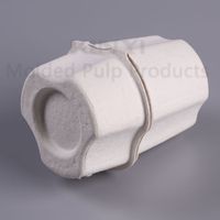 Pâte à papier emballage biodégradable moulé canne à sucre Fiber pâte bouteille en verre expéditeur boîtes d'emballage de protection moule pâte à papier boîte