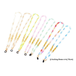 Catena di plastica con chiusura a tre maglie da 70 cm per parti di occhiali - Product Image 2