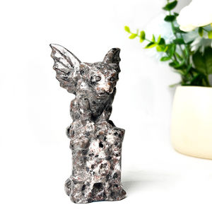 Piedra de llama natural tallada <span class=keywords><strong>Hell</strong></span> <span class=keywords><strong>Dog</strong></span> decoración personalizada del hogar - Product Image 5