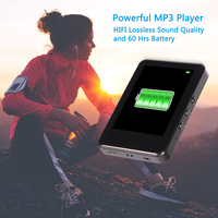 Mini reproductor MP3 portátil, Radio FM, grabadora de voz, lector de E-book, reproductor de vídeo AVI con pantalla grande de 2,8 pulgadas