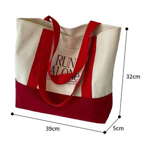 ファッションエコフレンドリーショッピング女性用食料品キャンバストートバッグポケット付きコットントートバッグカスタム印刷ロゴ - Product Image 2